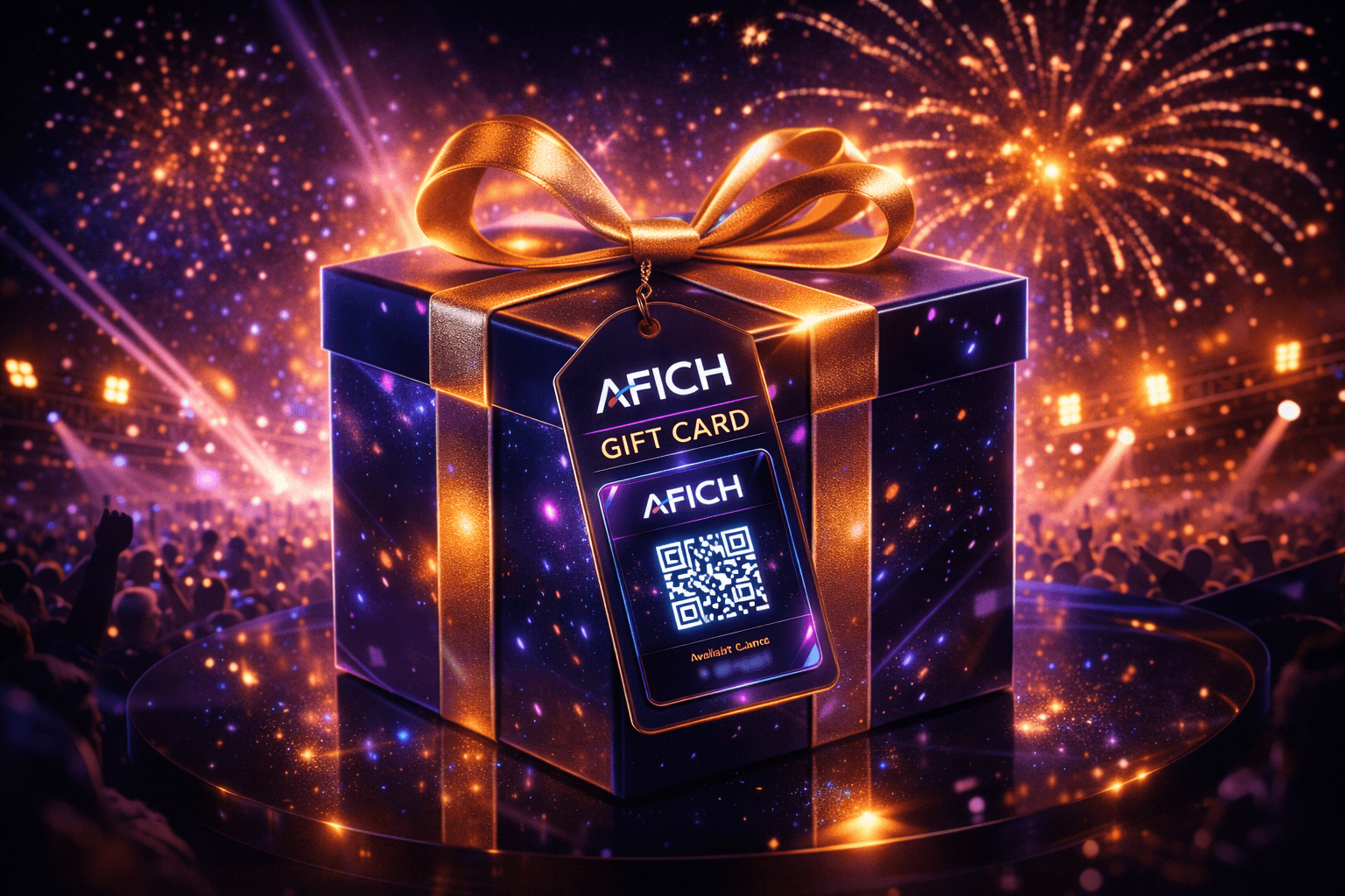 AFICH gift card program visual.